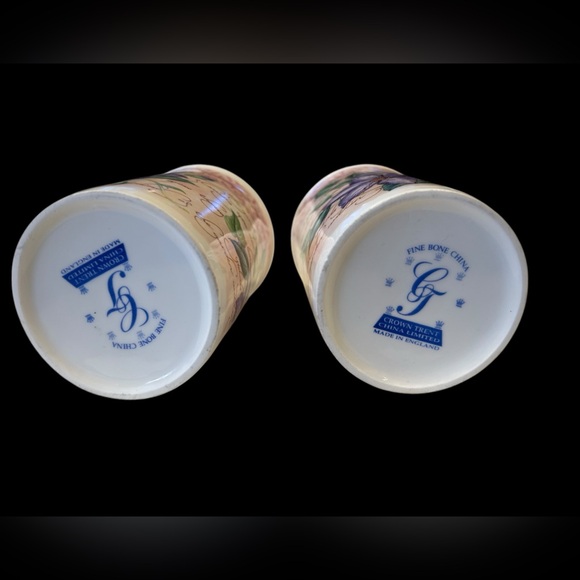 Crown Trent China Limited Fine Bone China  floral design mugs (2) - Picture 8 of 8